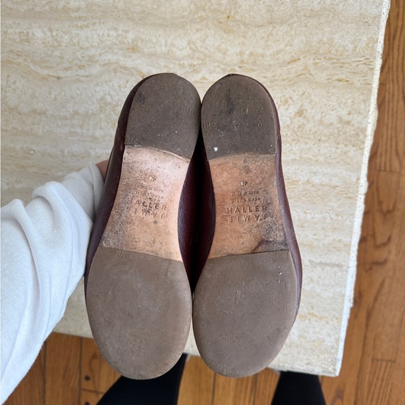 Jamie Haller oxblood Brown penny Loafers - Picture 6 of 6